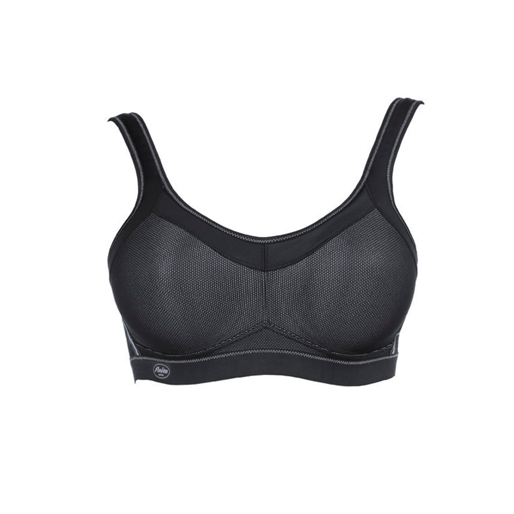 Anita Active Momentum urheiluliivit musta, edestä kuvattuna