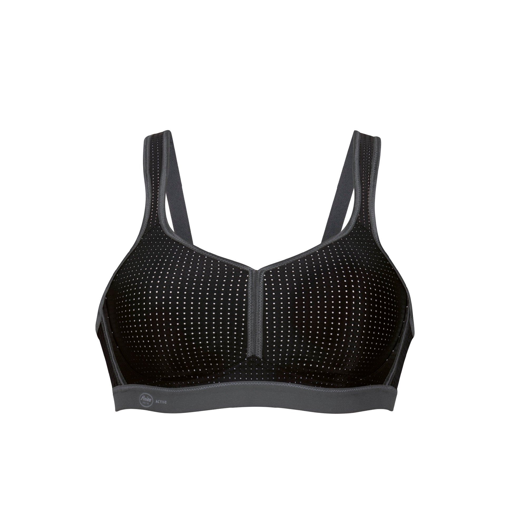 Anita Active Performance urheiluliivit musta, edestä kuvattuna