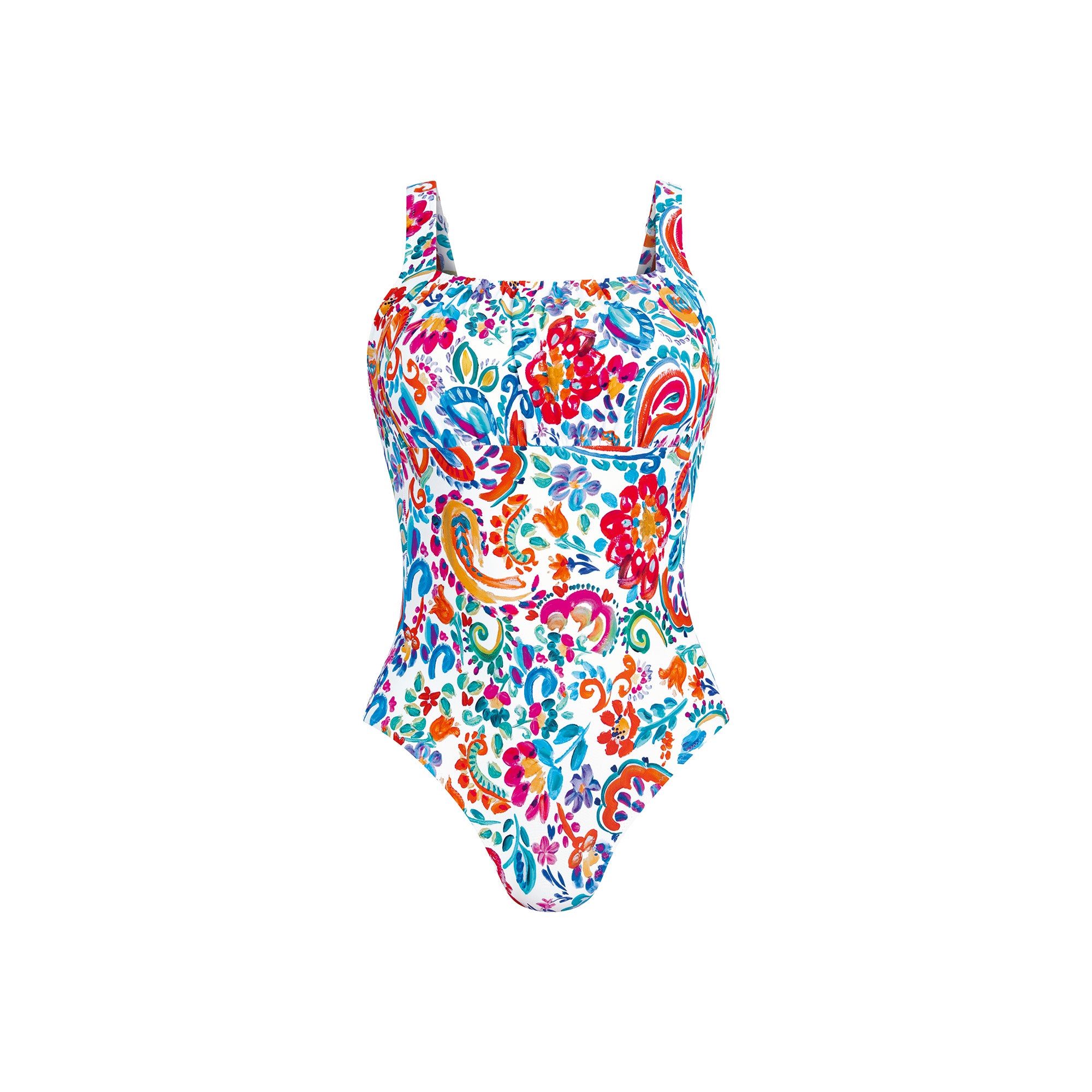 Anita Care Calvià Care Swimsuit uimapuku valkoinen-punainen edestä