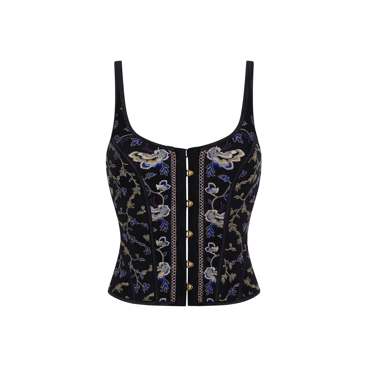 Aubade Midnight Opera vuorattu pitsinen bustier-korsetti edestä