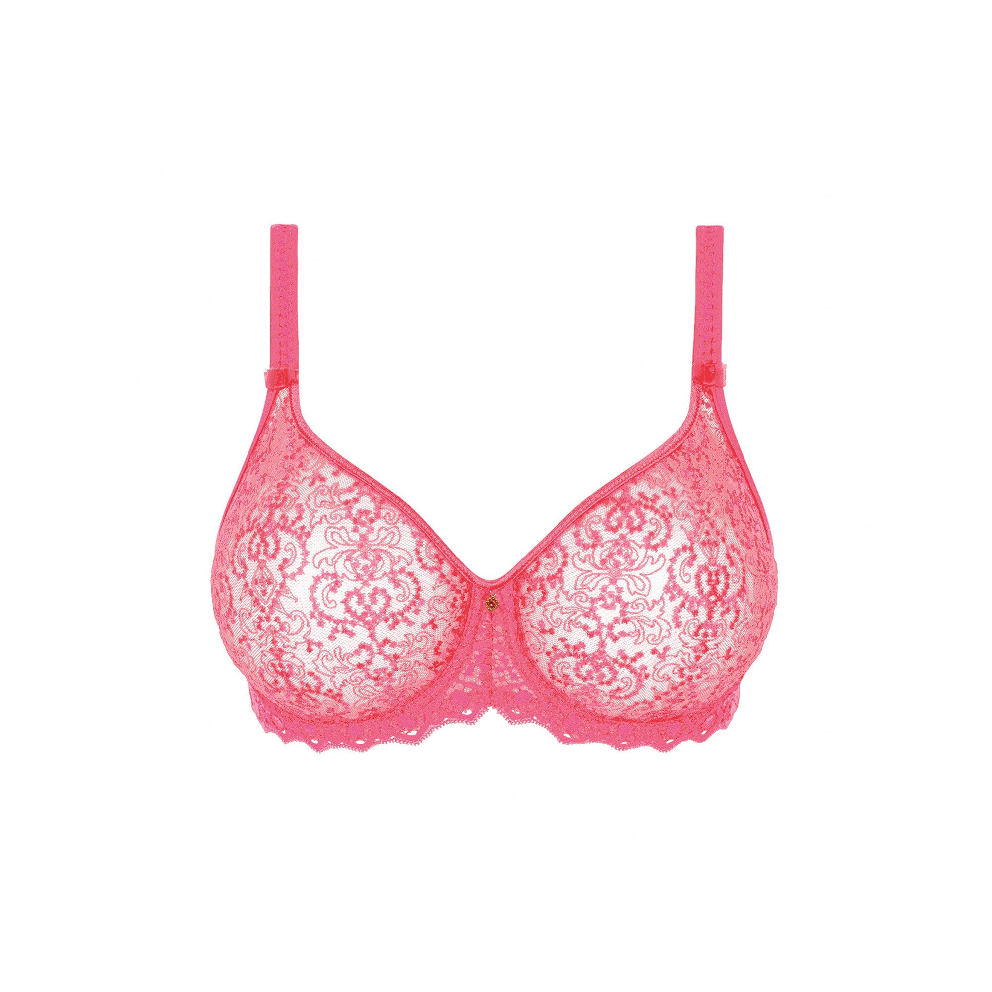 Empreinte Cassiopee saumattomat pitsiset kaarituelliset rintaliivit pinkki edestä