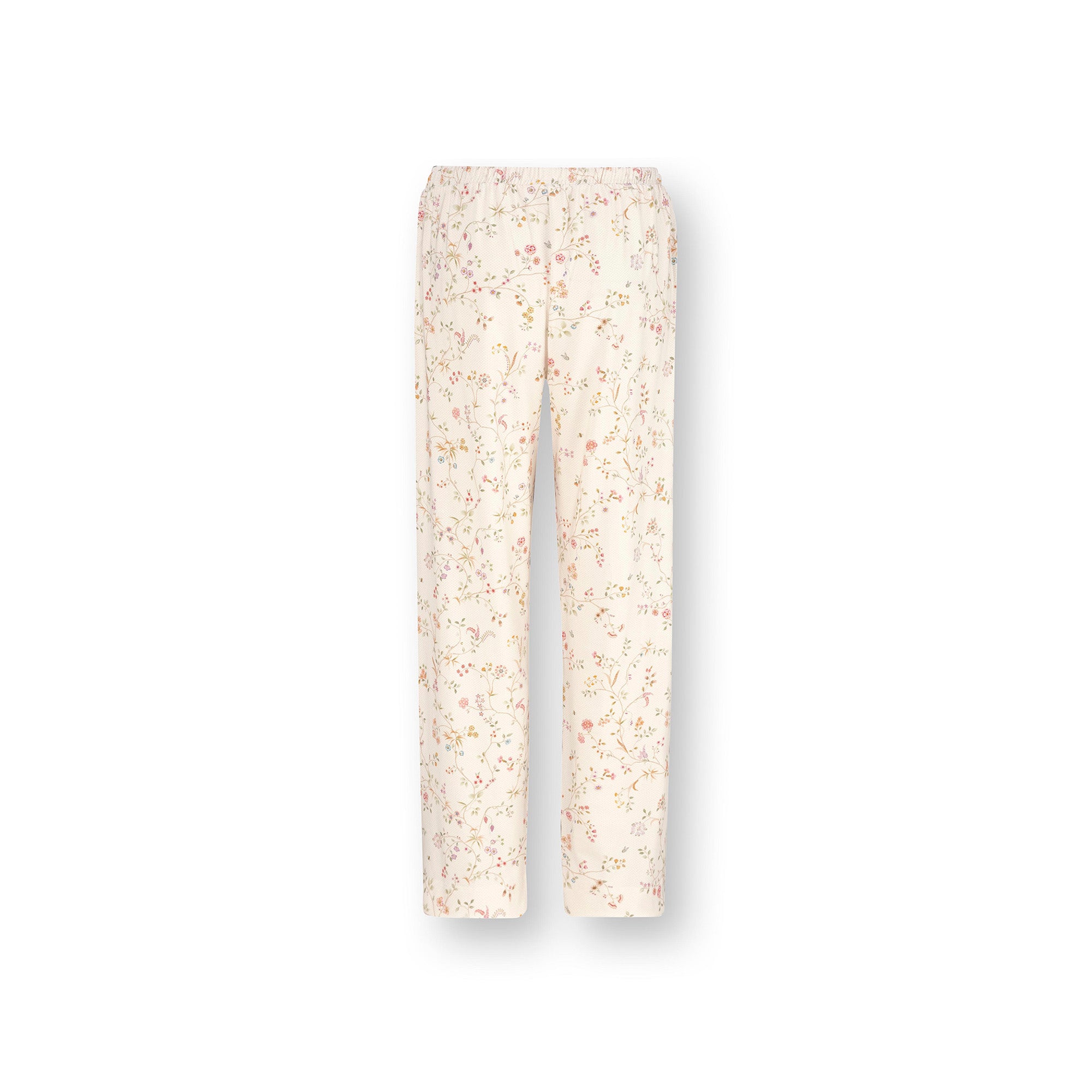 Pip Studio Belin housut Little Delhi luonnonvalkoinen viskoosia takaa