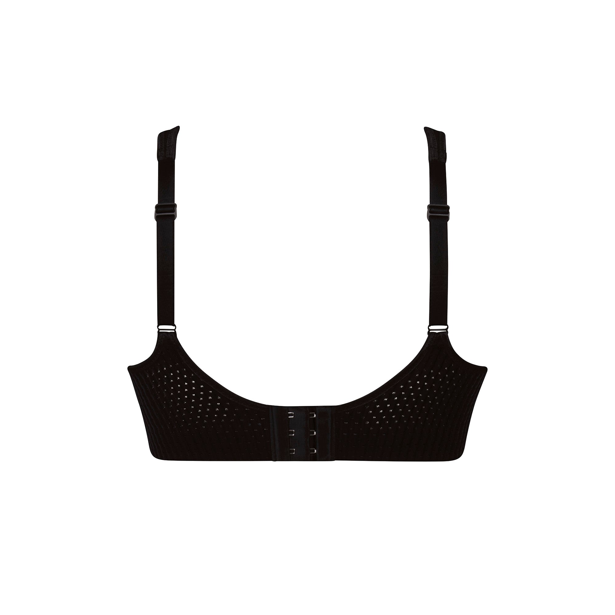 Anita Active Selma Pure kaarituelliset rintaliivit musta, takaa kuvattuna