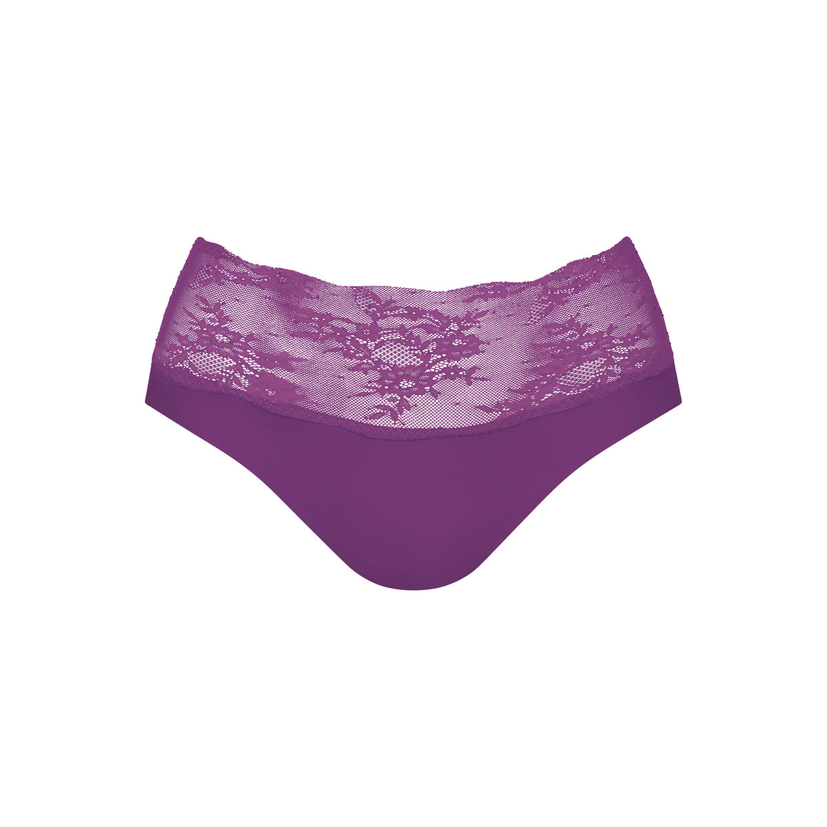 Anita Essential Lace pitsiset korkeat alushousut violetti edestä
