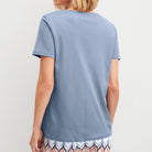 Calida Favourites Tiles Shirt Short-Sleeve T-paita vaaleansininen takaa