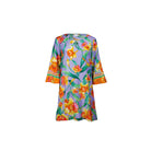 Charmline Botanic Radiance Caftan kaftaani violetti kukkakuosi edestä