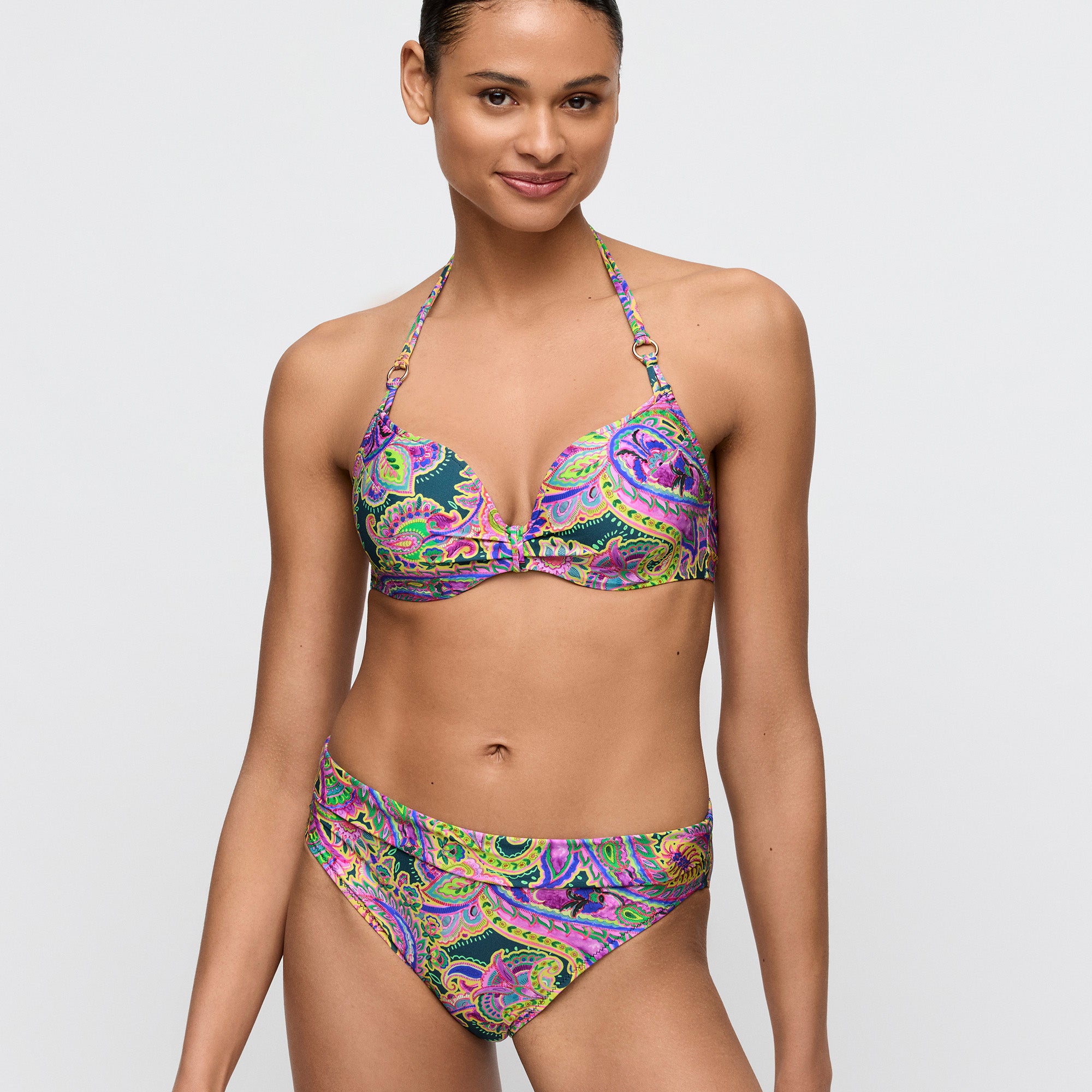 Marie Jo Jolise padded heartshape bikini Tropical Paisley mallin päällä etu puolelta