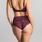 Panache Allure pitsiset korkeat alushousut violetti mallin takaa
