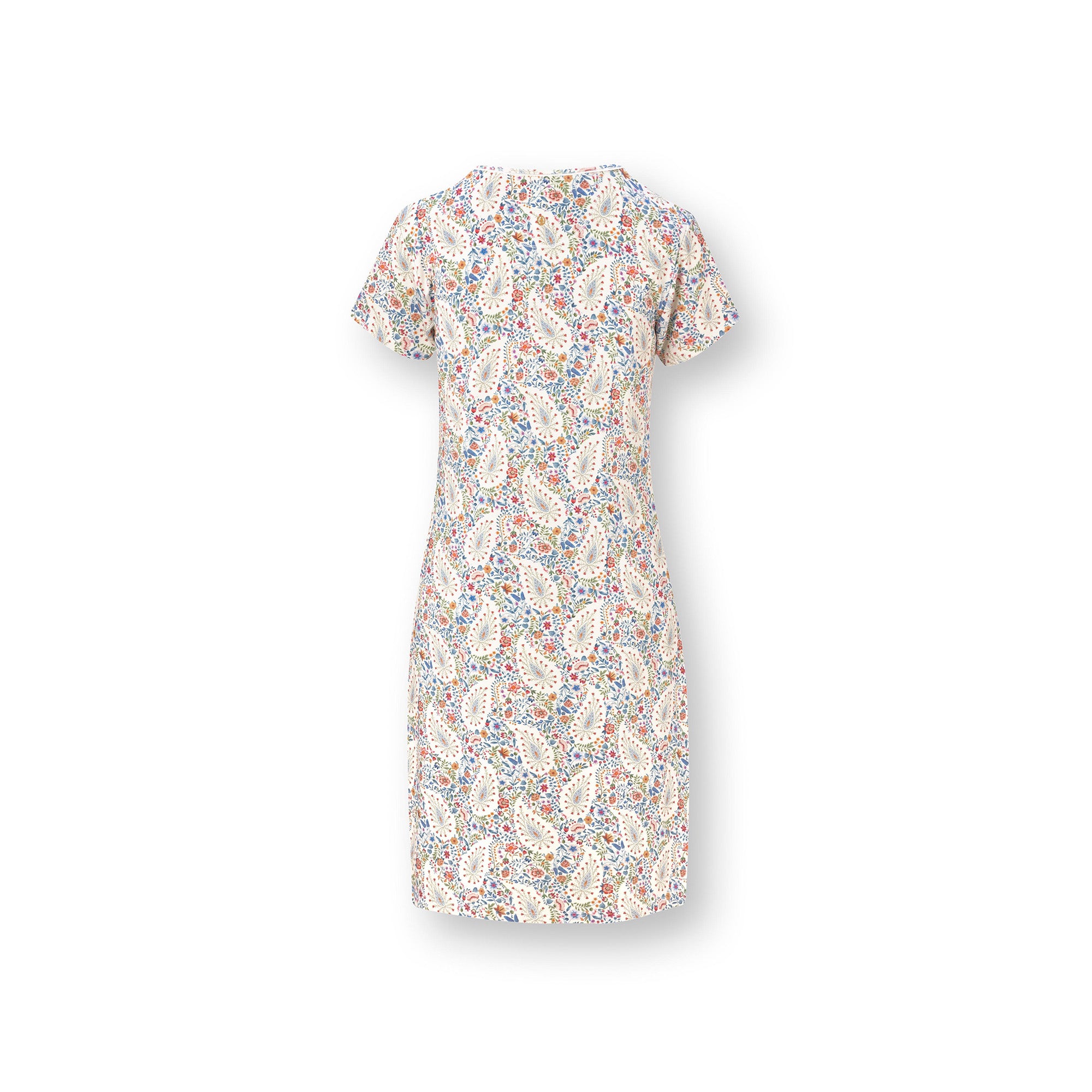 Pip Studio Djoy viskoosi yöpaita Kairi Bloom sininen takaa