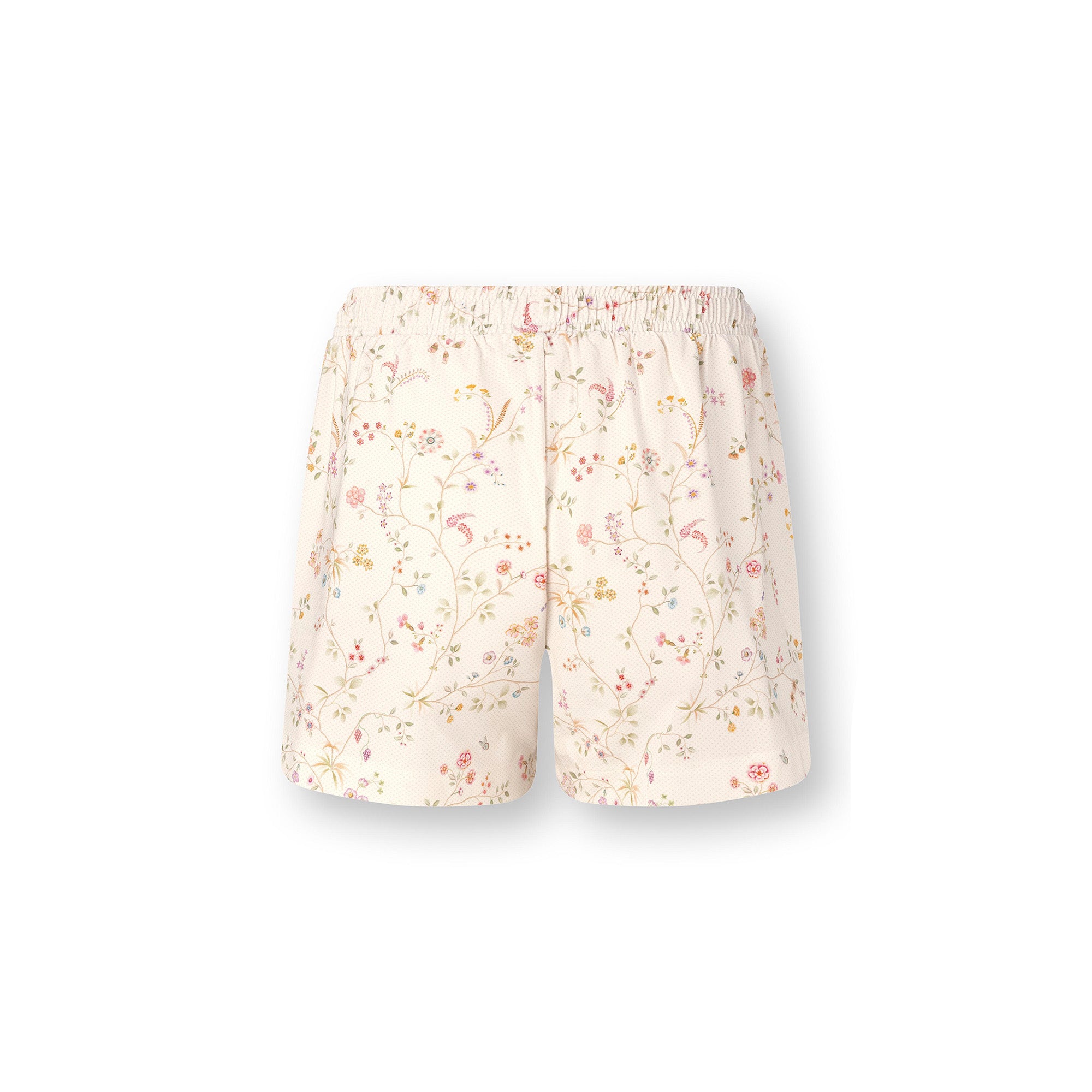 Pip Studio Bo viskoosi shortsit Little Delhi luonnonvalkoinen takaa