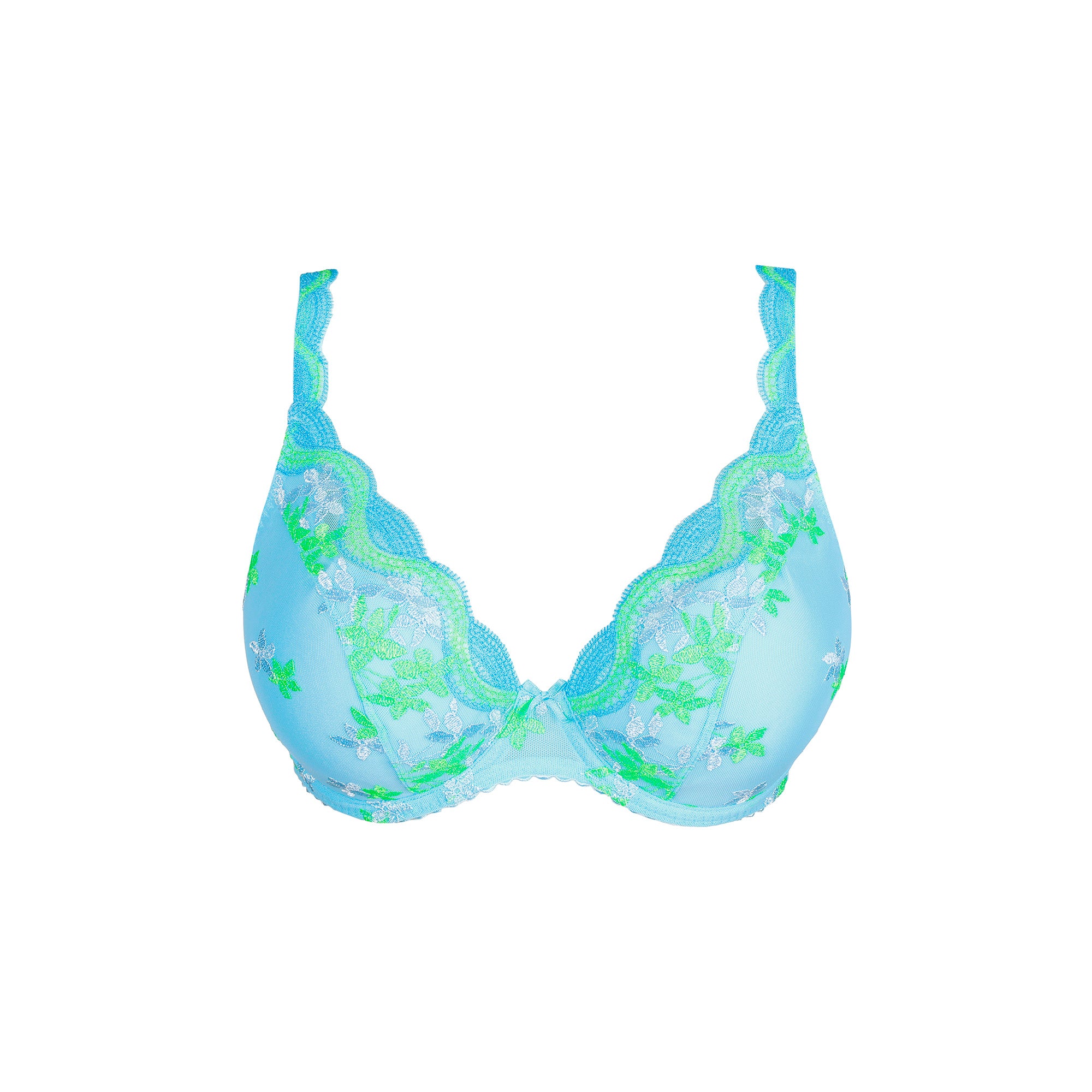Prima Donna Cala Luna kaarituelliset osa toppaus rintaliivit turkoosi edestä