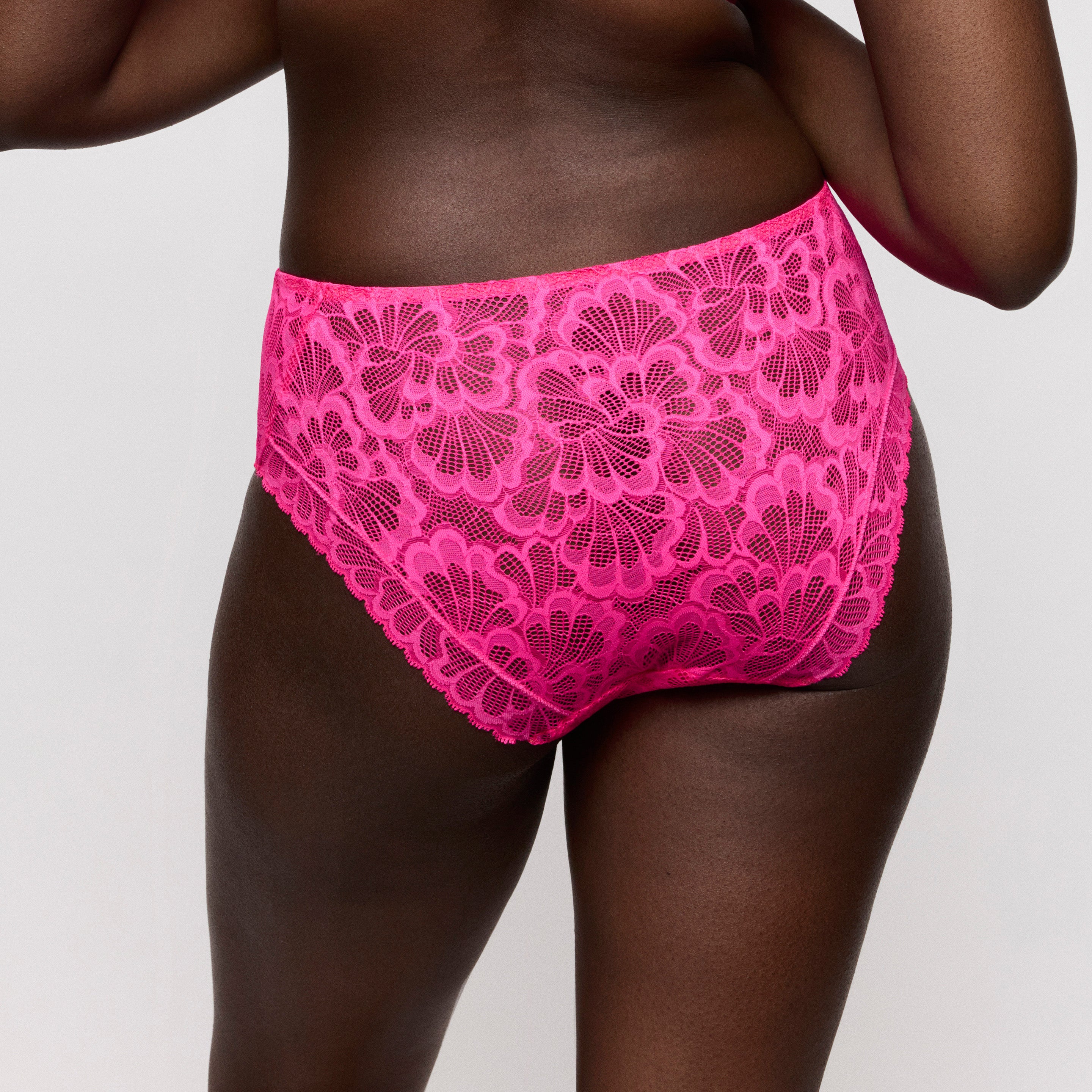 PrimaDonna Twist Mocuto korkeat alushousut kirkas pinkki mallin päällä takaa