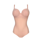 Prima Donna Figuras kaarituellinen saumaton body nude edestä kuvattuna