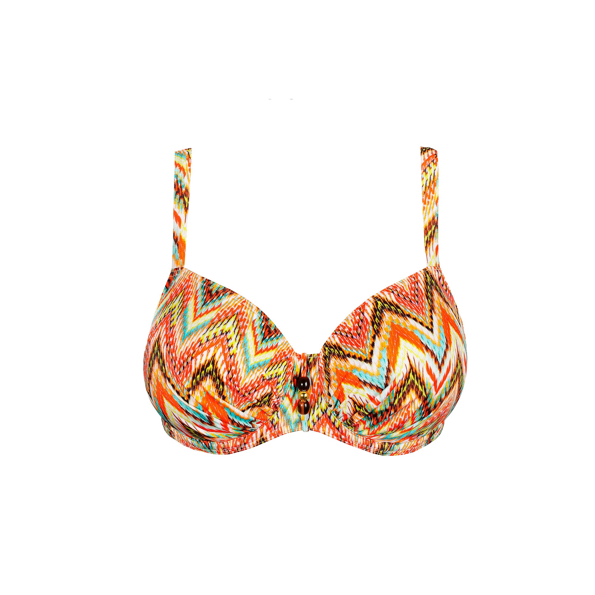 PrimaDonna Swim Tubou  kaarituellinen kokokuppinen bikinitoppi värikäs edestä